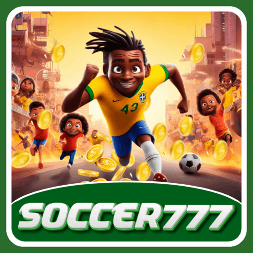 Imagem promocional da SOCCER777 mostrando a plataforma e suas vantagens